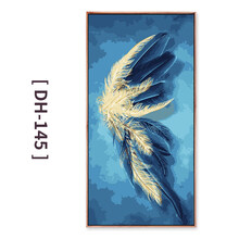 diy数字油彩画中国风手绘填色大尺寸油画手工填充事事如意柿子画绘画填充 DH-145 40*80cm(绷内框)  双份颜料+6支画笔+升