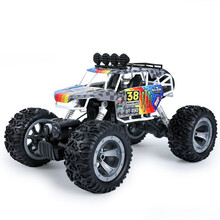 优赫 儿童玩具合金四驱遥控车RC攀爬车越野车可充电男孩赛车模型儿童节日礼物QX3688-90P