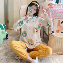 月子服春秋产后喂奶6月份5孕妇睡衣女怀孕哺乳产妇夏季薄款吸汗fs 054小圆兔 XL【120-140斤】