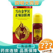 西藏药业 雪山金罗汉止痛涂膜剂20ml 活血消肿止痛用于急慢性扭挫伤风湿性关节炎类风湿性关节炎肩周炎 2盒