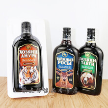 俄罗斯进口虎头酒 阿穆尔虎头熊酒鹿酒草配制滋酒伏特加洋酒 泰加王者   2瓶 500ml