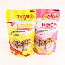 宠物仓鼠浴沙浴砂 金丝熊沙浴室浴盐洗澡沙三线布丁仓鼠清新除臭 TS 柠檬香1000+柠檬香1000