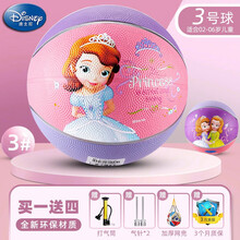 迪士尼皮球儿童篮球3号4号5号宝宝拍拍球幼儿园专用球球类玩具 3号苏菲亚篮球