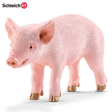 思乐schleich农场牧场仿真动物模型家禽马牛羊猪鸡鸭鹅马驴兔子儿童玩具早教认知动物 猪崽，站立13783
