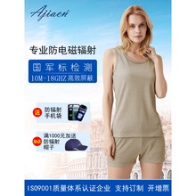 防辐射内衣男银纤维内裤男士监控室工作服内衣电焊服短裤背心男性 男款银灰色 背心 M