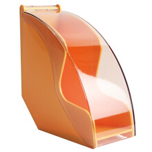 2021新品 咖啡滤纸1x4 塑料V形滤纸盒亚克力V60滤纸架咖啡店扇型过滤纸防尘收纳盒通用款 塑料亚克力防尘滤纸盒 黄色