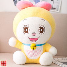 -哆啦a梦公仔机器猫毛绒玩具叮当猫玩偶女孩睡觉抱枕生日礼物 哆啦美 30cm