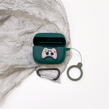 巨力仕 耳机套适用FIIL CC PRO蓝牙耳机保护套fillccpro卡通可爱防摔情侣软外壳 FIIL CC Pro 墨绿+游戏手柄+绳圈+挂钩