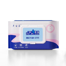 【现货】医用级75%酒精湿巾消毒杀菌家用大包装抑菌湿巾带盖40抽 酒精湿巾大包带盖*1包