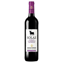 超市	西班牙原瓶进口红酒 苏丽泽（SOLAZ）半甜红葡萄酒1瓶750ml 敖司堡出品