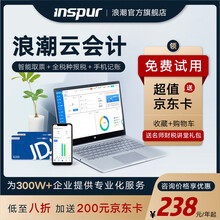 浪潮（inspur）云财务软件 云会计 出纳记账做账代账管理办公软件 财务系统管理erp网络版 普及版（1用户/10账套/1年）