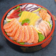 三文鱼刺身鲜活整条即食生鱼片冰鲜三文鱼十字丽日 刺身拼盘(800g  6种海鲜)