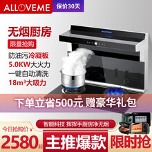 奥莱姆A03分体式集成灶 自动清洗智能体感侧吸下排式油烟机燃气灶 烟灶套装 一气一电