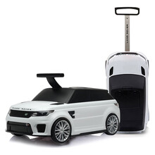 smartbebe路虎系列儿童行李箱可坐骑拉杆箱男女小孩储物玩具箱包宝宝登机旅行箱 路虎款【矿石白】