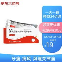 诺福丁 普利 双氯芬酸钠肠溶缓释胶囊 0.1g*12粒 急慢性风湿性 类风湿性关节炎 急慢性关节炎