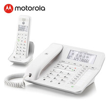 摩托罗拉（Motorola）C7001C数字无绳录音电话机子母机办公家用通话录音可扩展子机 一拖一  白色