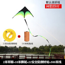 风筝大人专用超大夜光飞跃风筝ins网红个性新款新型大型特色大 2米草原+10米飘尾+500米线轮(热