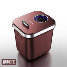 泡脚桶电动按摩洗脚盆全自动加热恒温过小腿足浴盆 GMDQ 《釉底红》