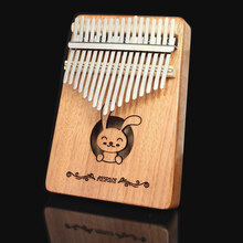 卡林巴琴拇指琴17音手指琴姆指琴指拇琴17音21音kalimba卡巴林琴 桃花芯月兔