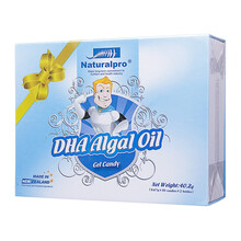 纽贝乐（Naturalpro）DHA海藻油凝胶糖果礼盒装 新西兰原装进口 儿童DHA海藻油60粒 0.67g*30*2/盒 
