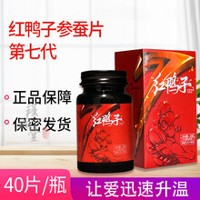红鸭子第七代 红鸭子参蚕片2020年末新款 0.5克x40片/瓶 1盒装