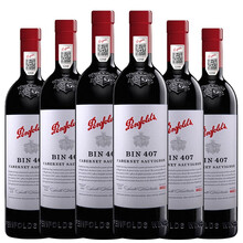 超市	【奔富一级授权店】奔富 Penfolds 红酒/白葡萄酒 澳大利亚进口葡萄酒 750ml*6瓶 整箱 奔富407 BIN 407