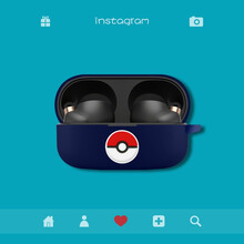 诗拜 索尼WF-1000XM4保护套索尼wf1000xm4蓝牙耳机套wf1000xm4保护壳硅胶套 精灵球