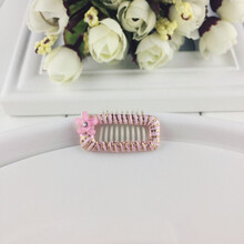 宠物狗狗发夹 宠物泰迪配饰头饰装饰 泰迪狗吊坠发饰 贵宾约克夏 粉色小花