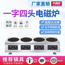 丹俐淇 电陶炉商用大功率多头电磁炉3500w 麻辣烫砂锅米线煲仔饭小吃店 专业商用电磁炉四头六头定制 一字4头电磁炉 3500W