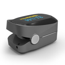 医家用蓝牙血氧仪手指夹式指脉氧仪心率监测血脂血氧饱和度检测仪 黑色a2血氧带蜂鸣器