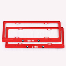 车牌架框车牌照套宝马车牌架牌照框托新5系1系2系3系7系MX1X2X3X4X5X6GT车牌边框 红色 M运动GT
