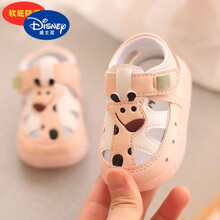 支持鴻星尔克/迪士尼(Disney)夏季男宝宝鞋子凉鞋小童包头软底防滑1-3一岁半2女童婴幼儿学步鞋 A62粉色 内长11.5cm 16码