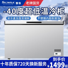 雪花超低温零下40度卧式冰柜商用大容量冷藏冷冻转换柜单温冰柜 330升/-40度