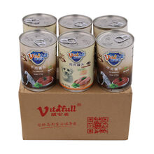 [店铺推荐]狗狗零食罐头泰迪金毛幼犬小型训练奖励牛肉拌饭湿粮375g*6罐 混合口味 375g*6罐