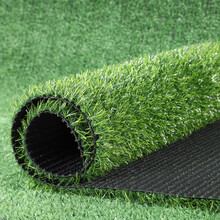 清雅 仿草坪地毯人造塑料垫幼儿园足球场绿色装饰假绿植人工绿草皮仿真 2.5cm春草加密黑底/每平方