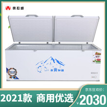 弗拉威大冰柜商用大容量全冷冻卧式冷藏冷冻保鲜柜铜管单温双温冻柜冷柜商用冰箱雪柜 1188升级版单温