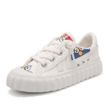 迪士尼品牌同款儿童帆布鞋2021年春秋新款女童鞋布鞋子男童夏季春款球鞋小童板鞋 白色 29