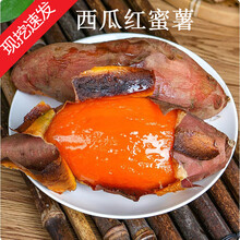 红心蜜薯西瓜红番薯精心流油烤地瓜甜蜜时令新鲜蔬菜健康轻食 3斤大果(4-6个)