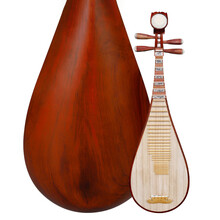 乐海琵琶 DJ13X民族乐器特氏古夷苏木红木演奏考级成人琵琶琴 DJ13X 特氏古夷苏木 弦下有余