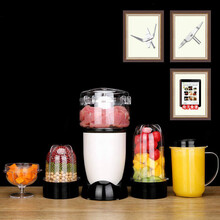 家用干湿两用粉碎机小型多功能中药五谷杂粮打粉超细研磨机磨粉机 升级象牙白【五杯五刀】