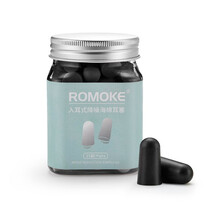 海绵隔音耳塞防噪音睡觉神器安静学习宿舍学生柔软慢回弹 黑色50粒罐装+10个收纳盒