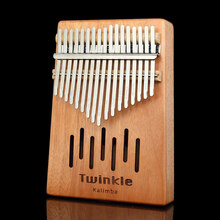 便携式17音拇指琴kalinba卡林巴琴乐器定音手拨琴成人初学者入门 17音桃花芯TW+收藏送