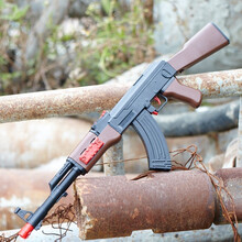 儿童玩具枪 软弹玩具枪玩具枪8-12 可发射儿童枪软弹手动AK47男孩生日礼物 黑色AK47软弹枪+15颗软弹 套餐及尺寸如图所示