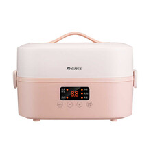 格力电热饭盒 1.5L 一机多能 蒸汽加热  海棠粉 海棠粉