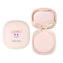 gogotales戈戈舞微笑粉饼控油定妆持久遮瑕散粉饼干皮油不易脱妆 601象牙白