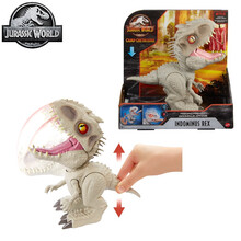 美泰 侏罗纪世界2电影系列同款声光效恐龙模型公仔玩具多关节可动 暴虐龙Q版GMT90