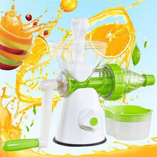 欧曼丽莎 家用手摇便携式多功能榨汁机儿童手动榨汁机冰淇淋机汁渣分离 加厚款榨汁机