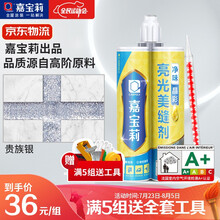 嘉宝莉CARPOLY  金装美缝剂 防霉抗菌净味双组份高硬度瓷砖地砖防水墙地通用  勾缝填缝剂美缝胶 贵族银 (新款亮光)