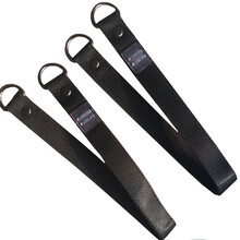 秋千配件 家用室内儿童秋千座椅大弯板吊床秋千配件 挂钩 连接带 单杠 50cm  带铆钉黑色连接带