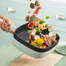 小熊（Bear）电炒锅多功能不粘锅迷你电煮锅电火锅家用料理锅1-3人电煎锅烤肉锅 DHG-C12E3 一机多能